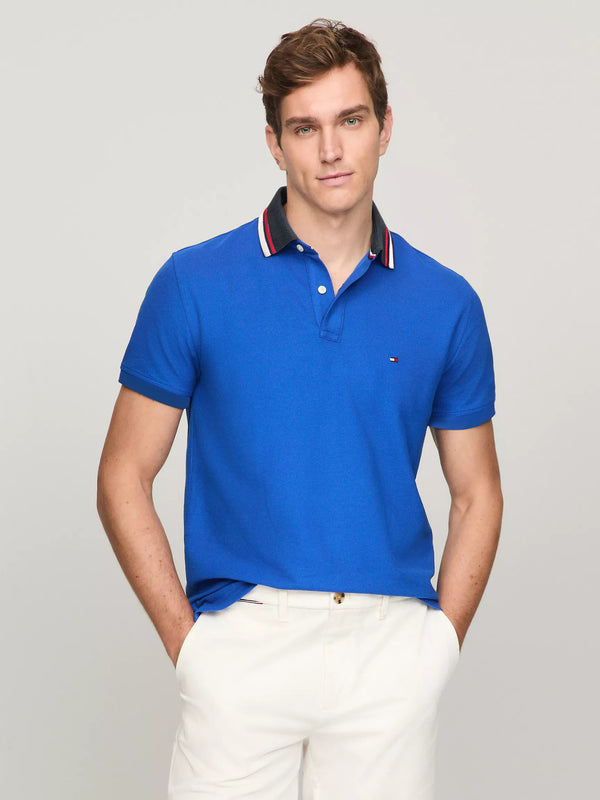 TOMMY HILFIGER MEN'S WICKING POLO REGULAR FIT | ROYAL BLUE